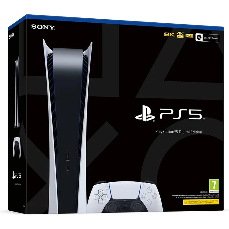 Sony PlayStation 5 Digital Edition 825 GB Weiß, Schwarz – Bild 4