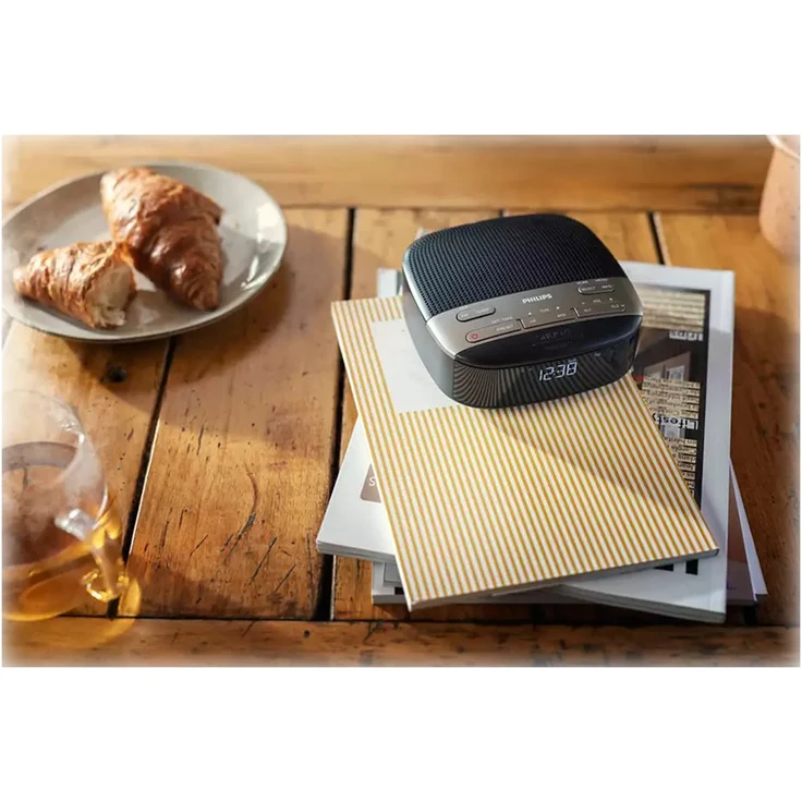 Philips R3505 Radiowecker, LED-Anzeige, schwarz – Bild 7