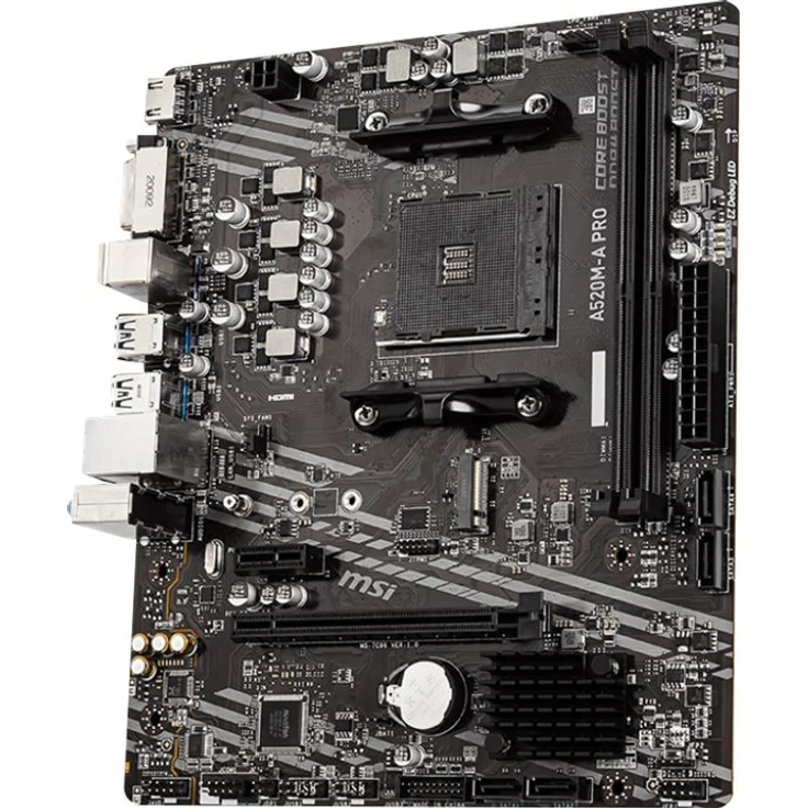 MSI A520M-A PRO - mini ATX, AMD A520, Sockel AM4, Dual-channel DDR4-SDRAM (A520M-A PRO) – Bild 4