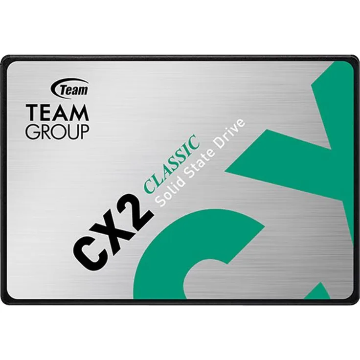 Team Group CX2 CLASSIC - Solid-State-Disk - 256 GB - intern - 2.5 Zoll (6.4 cm) - SATA 6Gb/s - grün (T253X6256G0C101)