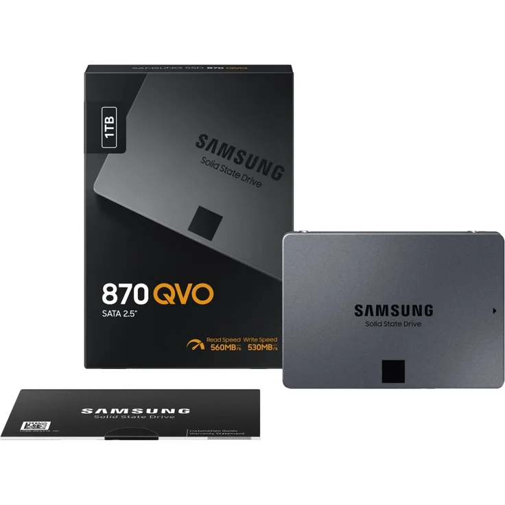 Samsung 870 QVO MZ-77Q1T0BW - Solid-State-Disk - verschlüsselt - 1 TB - intern - 2.5 Zoll (6.4 cm) - SATA 6Gb/s - Puffer: 1 GB - 256-Bit-AES - TCG Opal Encryption (MZ-77Q1T0BW) – Bild 5