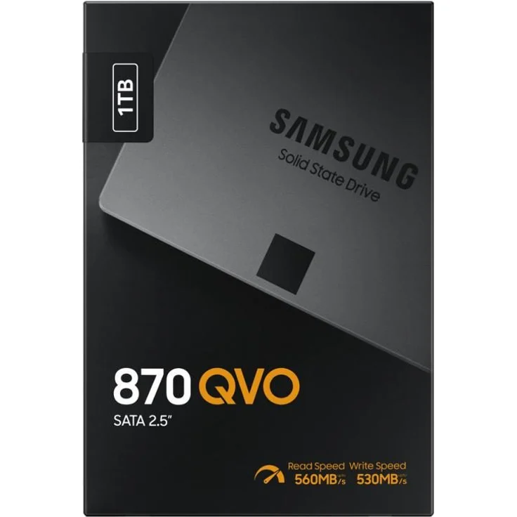 Samsung 870 QVO MZ-77Q1T0BW - Solid-State-Disk - verschlüsselt - 1 TB - intern - 2.5 Zoll (6.4 cm) - SATA 6Gb/s - Puffer: 1 GB - 256-Bit-AES - TCG Opal Encryption (MZ-77Q1T0BW) – Bild 4