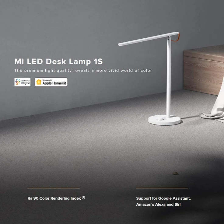 Xiaomi Mi Smart LED Desk Lamp 1S, Schreibtischlampe mit iOS/Android App Anbindung, Dimmbar, Lichtfarbe Kalt- bis Warmweiß wählbar, 9 Watt, 30 - 520 Lumen, 2600 - 5000 Kelvin, unterstützt Sprachassistenten – Bild 10