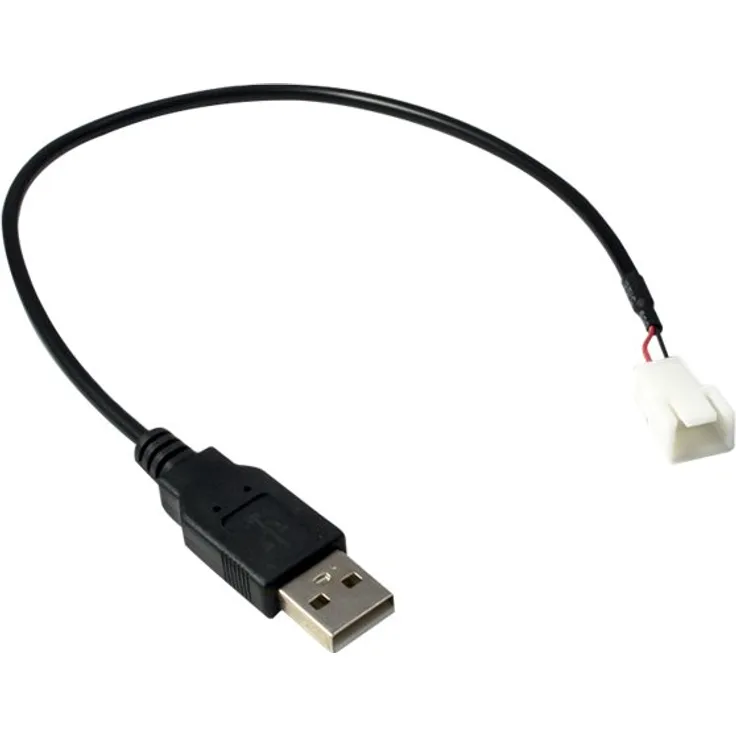 Inter-Tech - Netzkabel für Lüfter - USB (nur Strom) (M) bis 3-poliger Lüfteranschluss (M) - 30 cm