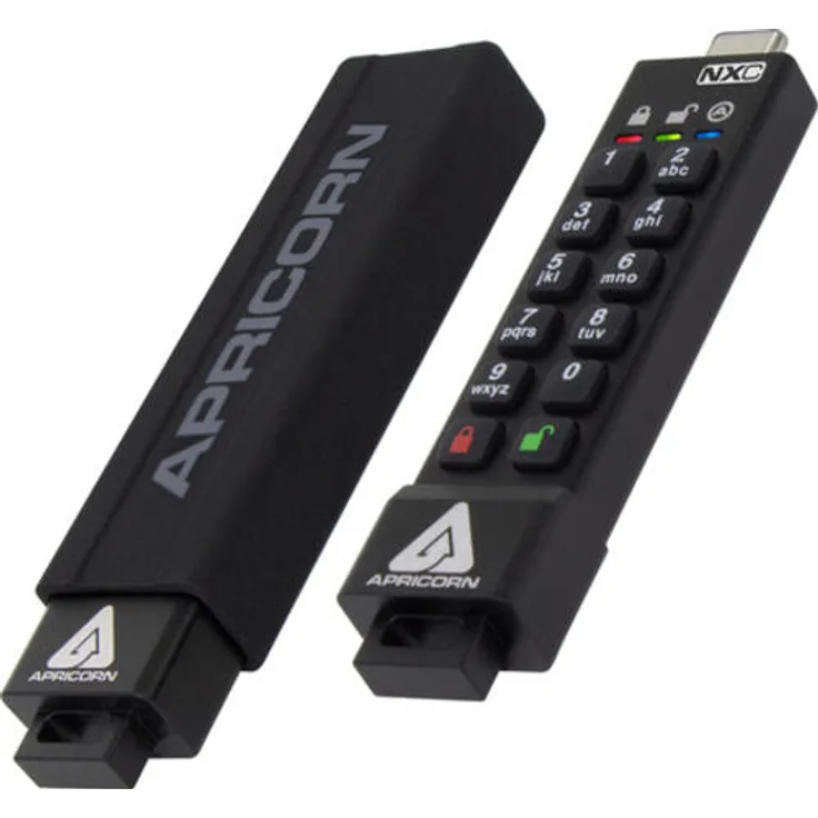 Apricorn Aegis Secure Key 3NXC - USB-Flash-Laufwerk - verschlüsselt - 16 GB - USB-C 3.2 Gen 1 - FIPS 140-2 Level 3 (ASK3-NXC-16GB)