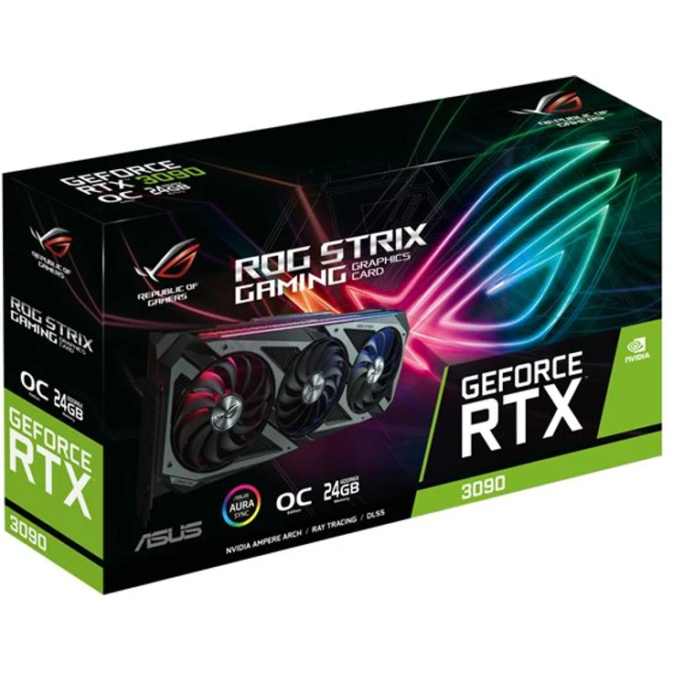 ASUS ROG Strix GeForce RTX 3090 OC, ROG-STRIX-RTX3090-O24G-GAMING, 24GB GDDR6X, 2x HDMI, 3x DP (90YV0F93-M0NM00) – Bild 7