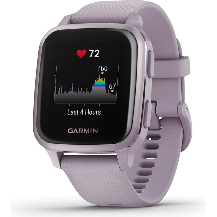 Garmin Venu Sq Smartwatch GPS, Unisex, Kunststoffgehäuse, Lavendel (010-02427-12) – Bild 4