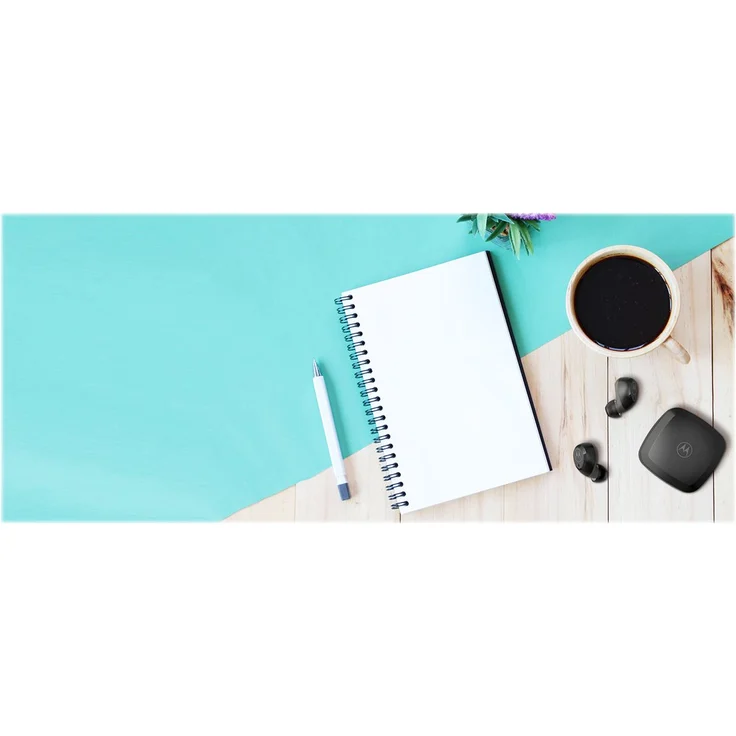 Motorola Vervebuds 100 - Bluetooth In-Ear Kopfhörer (kabellos) - 14 Std - IPX5 Waterproof - Kompatibel mit Alexa, Siri und Google Assistant - Schwarz – Bild 5