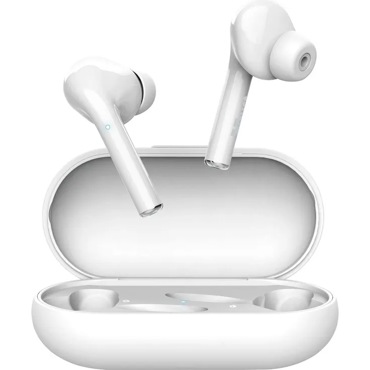 Trust Mobile Nika Touch Bluetooth Kopfhörer in Ear, Kabellose Ohrhörer, True Wireless Earbuds mit Ladecase (TWS, Mikrofon, 16H Spielzeit) Weiß