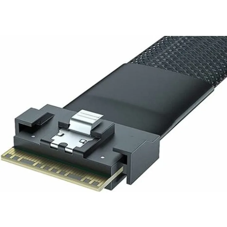 Broadcom - Internes SAS-Kabel - 1x8 Slim SAS (SFF-8654) (M) bis 2 x U.2 Direct Connect - 1 m (05-60005-00)