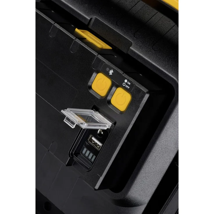 Brennenstuhl Mobiler Akku LED Baustrahler mit Bluetooth Lautsprecher (30 Watt, IP54 für außen und innen, LED Arbeitsstrahler mit integrierter Powerbank) – Bild 5