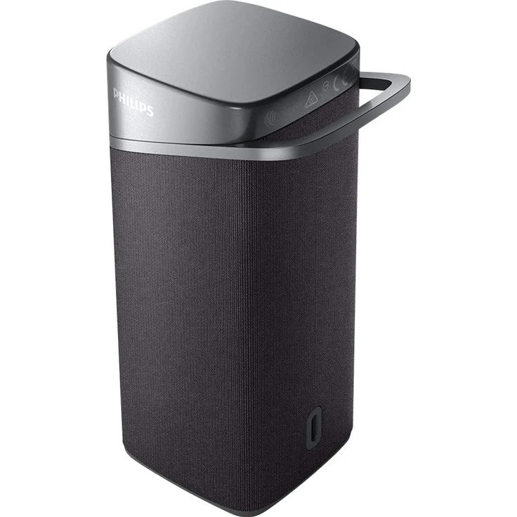 Philips Bluetooth Lautsprecher S3505-00 mit Mikrofon (1,75-Zoll-Full-Range-Treiber, 10 Stunden Spielzeit, Passiver Bassstrahler, 20 m Reichweite) Grau - 2020-2021 Modell – Bild 5