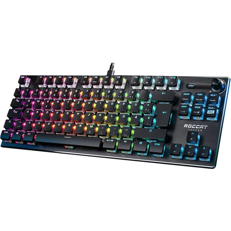 ROCCAT VULCAN TKL - Tastatur - mit Lautstärkerad - backlit - USB - QWERTZ - Deutsch - Roccat Titan Linear Switch (ROC-12-270) – Bild 8
