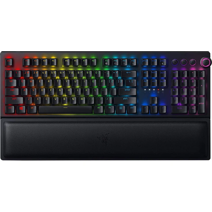 Razer BlackWidow V3 Pro - Tastatur - Hintergrundbeleuchtung - USB, Bluetooth, 2.4 GHz - Deutsch QWERTZ - Razer Green (RZ03-03530400-R3G1) – Bild 5