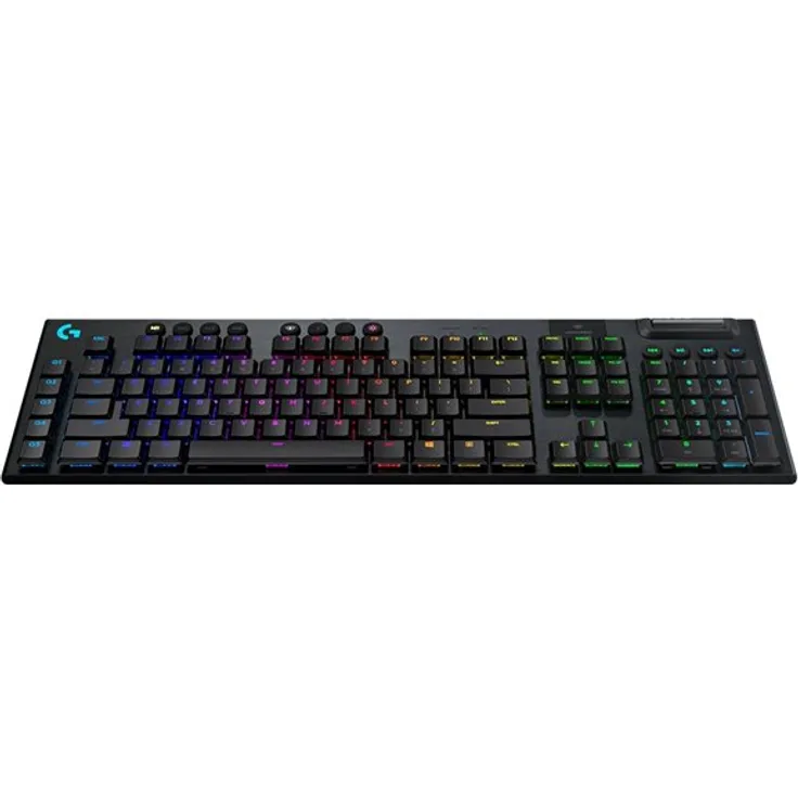 Logitech G915 LIGHTSPEED Wireless RGB Mechanical Gaming Keyboard - GL Tactile - Tastatur - Hintergrundbeleuchtung - Bluetooth, LIGHTSPEED - Nordisch QWERTY - Tastenschalter: GL Tactile - Schwarz