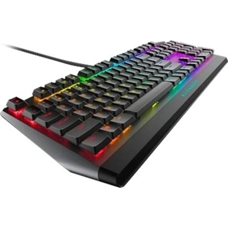Alienware AW510K - Tastatur - Hintergrundbeleuchtung - USB - CHERRY MX Low Profile Red - Die dunkle Seite des Mondes - für Alienware Area-51, Aurora, Aurora R10, Aurora R9, M15, M17, G5 5090 (545-BBCL) Englisch QWERTY – Bild 2