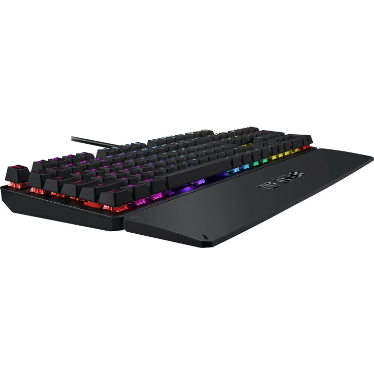 ASUS TUF Gaming K3 - Tastatur - backlit - USB - Deutsch QWERTZ - roter Schalter - gunmetal-grau (90MP01Q0-BKDA00) – Bild 4