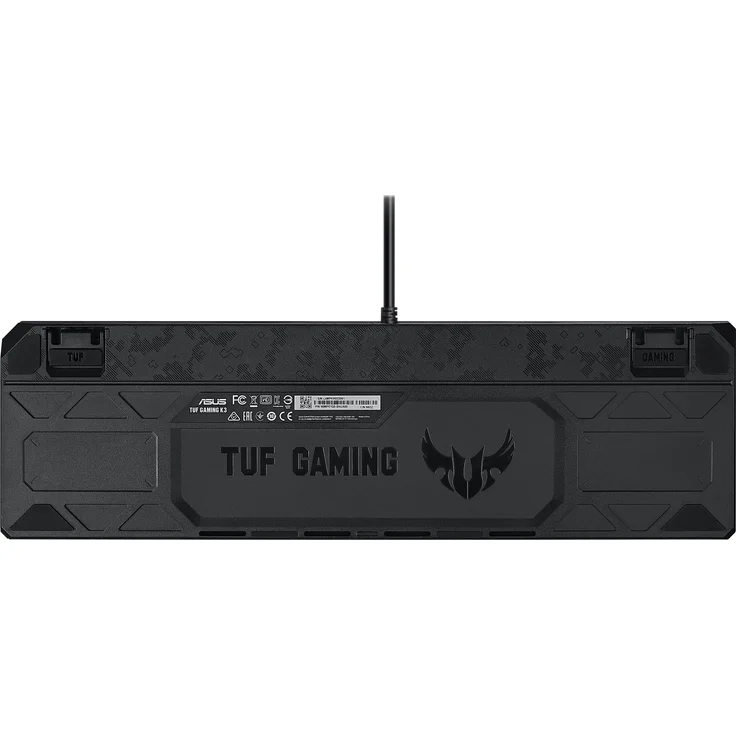 ASUS TUF Gaming K3 - Tastatur - backlit - USB - Deutsch QWERTZ - roter Schalter - gunmetal-grau (90MP01Q0-BKDA00) – Bild 8