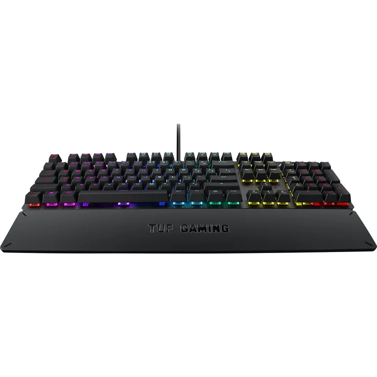 ASUS TUF Gaming K3 - Tastatur - backlit - USB - Deutsch QWERTZ - roter Schalter - gunmetal-grau (90MP01Q0-BKDA00) – Bild 7