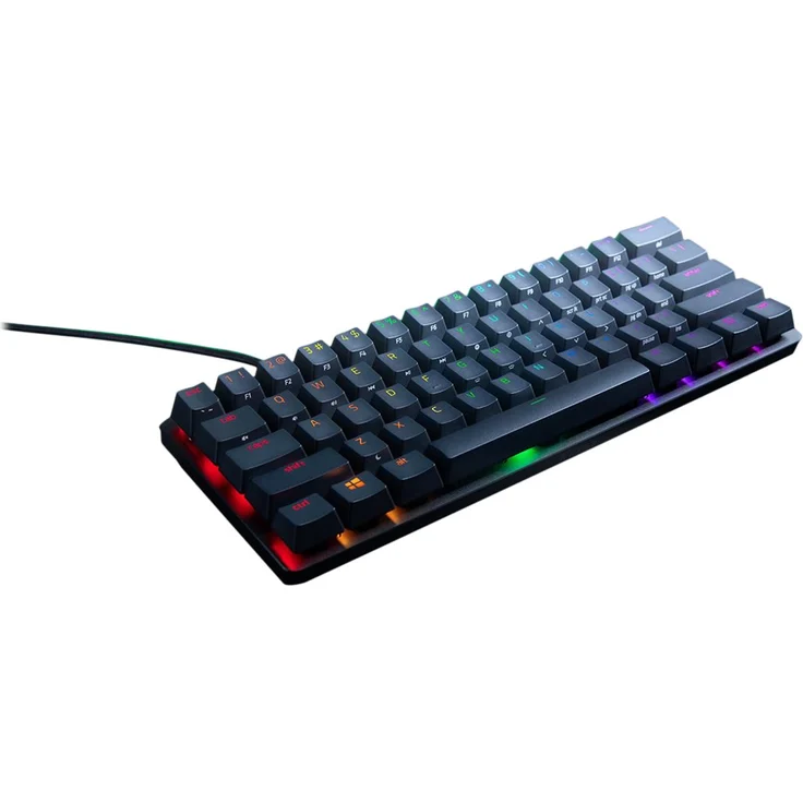 Razer Huntsman Mini - Tastatur - Hintergrundbeleuchtung - USB - USA QWERTY - Razer Clicky Optical - Schwarz (RZ03-03390100-R3M1) – Bild 4