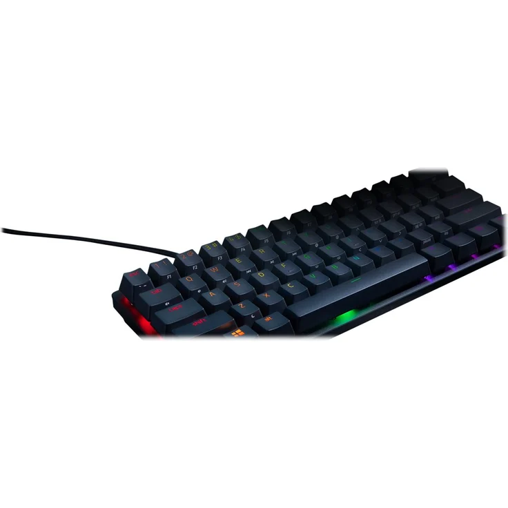 Razer Huntsman Mini - Tastatur - Hintergrundbeleuchtung - USB - USA QWERTY - Razer Clicky Optical - Schwarz (RZ03-03390100-R3M1) – Bild 5