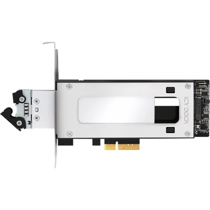 Icy Dock MB840M2P-B Einbaurahmen, schwarz/silber, M.2 NVMe SSD zu PCIe 3.0 x4 – Bild 6