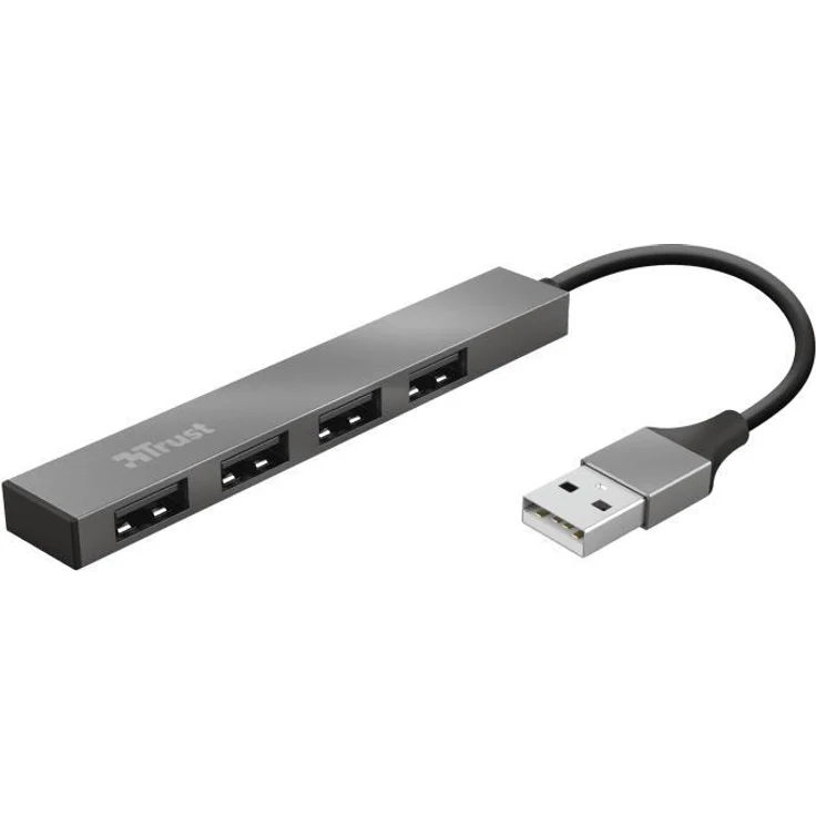 TRUST HALYX 4-PORT MINI USB HUB Schwarz (17550112103) – Bild 2