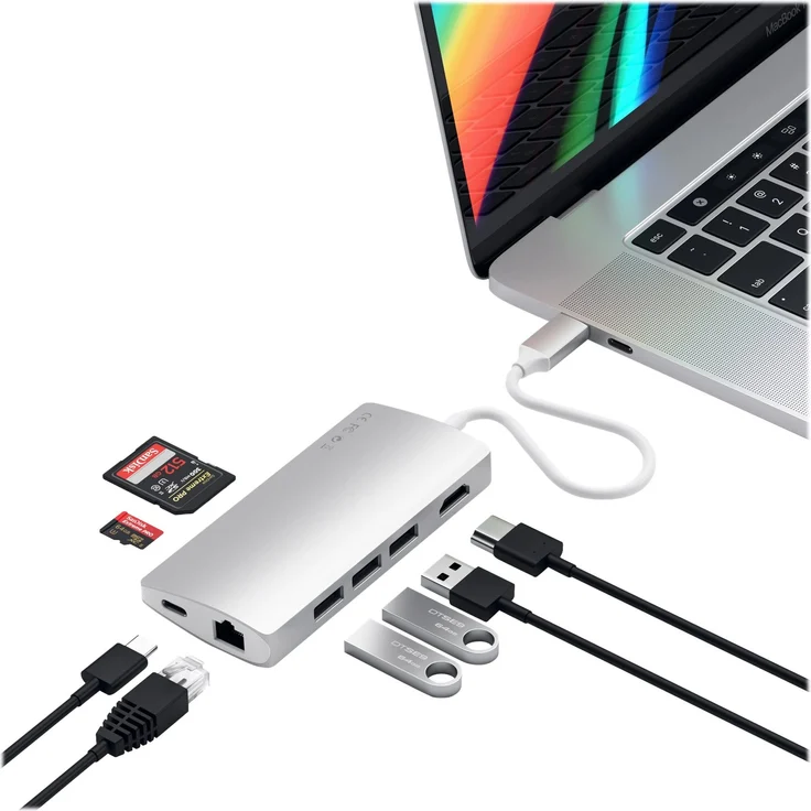 Satechi Type-C Multi-Port Hub 4K Ethernet V2 für Geräte mit USB-C Anschluss - S – Bild 6