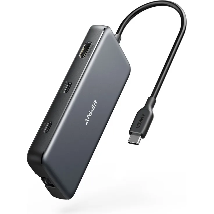 Anker 555 USB C Hub (8-in-1), Grau (A83830A3)