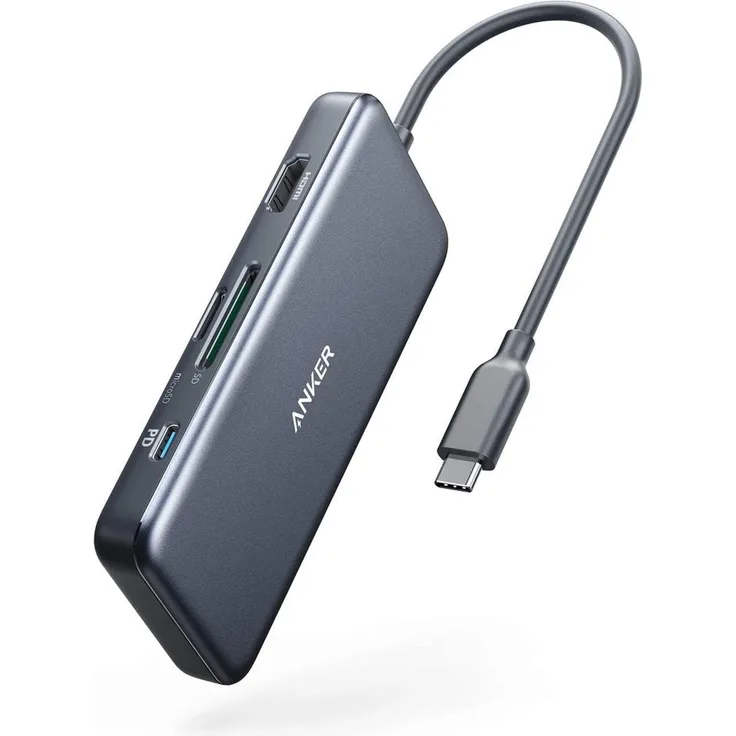 Anker 341 USB-C Hub (7-in-1), Grau (A83460A3)