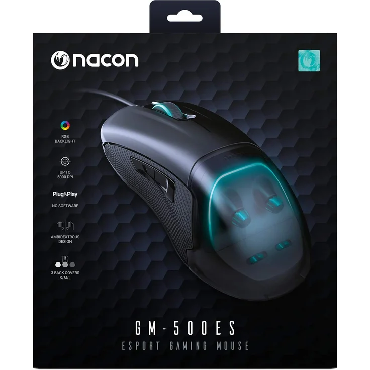 NACON PC G. MOUSE GM-500 E-Sport, Farbe:Schwarz – Bild 2