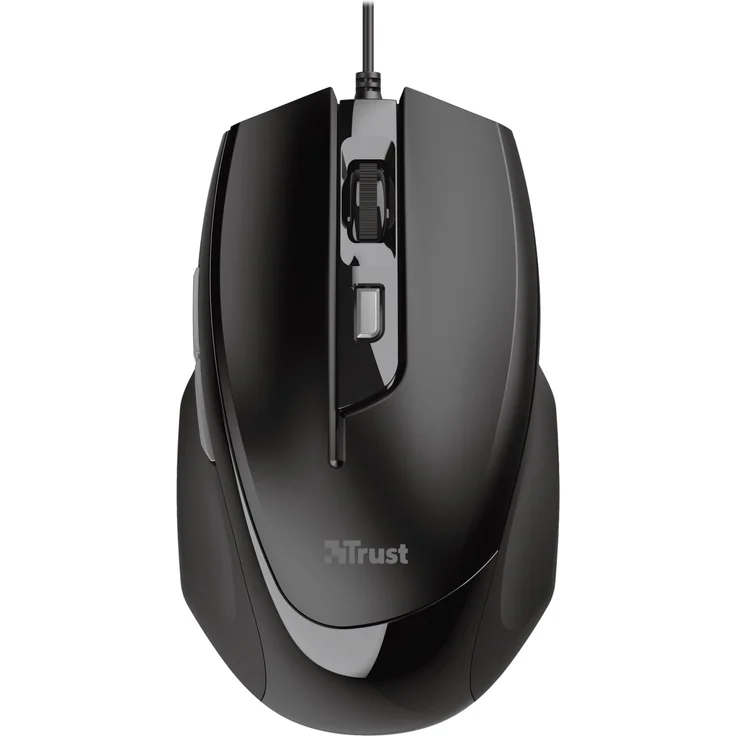 Trust Voca Comfort Maus mit Kabel (800, 1200, 1600 oder 2400 DPI, Kabellänge 160cm) – Bild 2