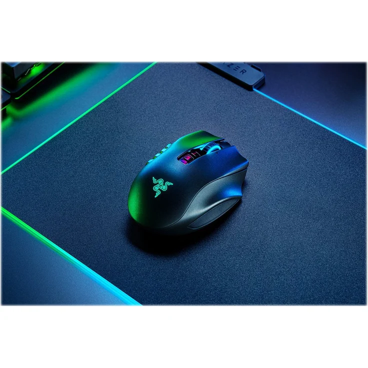 Razer Naga Pro - Modulare kabellose Gaming Maus für MMO, MOBA oder FPS Games mit austauschbaren Seitenteilen (HyperSpeed Wireless, 19 + 1 programmierbare Tasten) – Bild 4