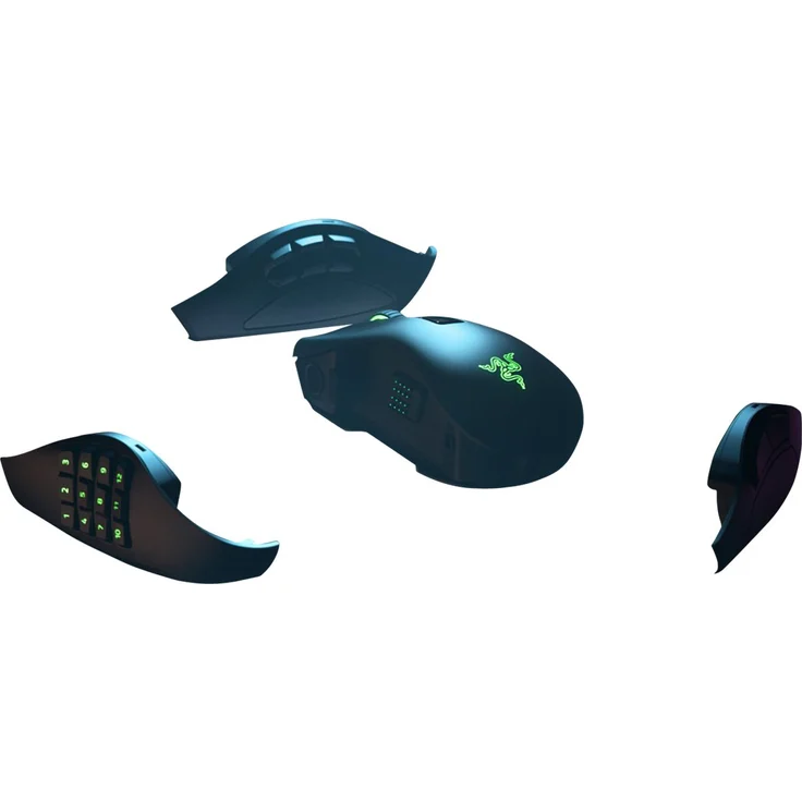 Razer Naga Pro - Modulare kabellose Gaming Maus für MMO, MOBA oder FPS Games mit austauschbaren Seitenteilen (HyperSpeed Wireless, 19 + 1 programmierbare Tasten) – Bild 2