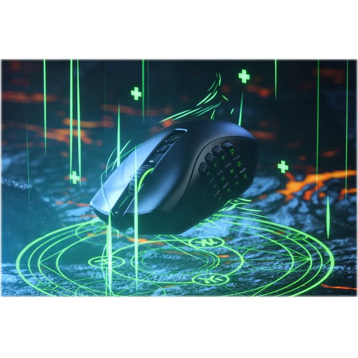 Razer Naga Pro - Modulare kabellose Gaming Maus für MMO, MOBA oder FPS Games mit austauschbaren Seitenteilen (HyperSpeed Wireless, 19 + 1 programmierbare Tasten) – Bild 3