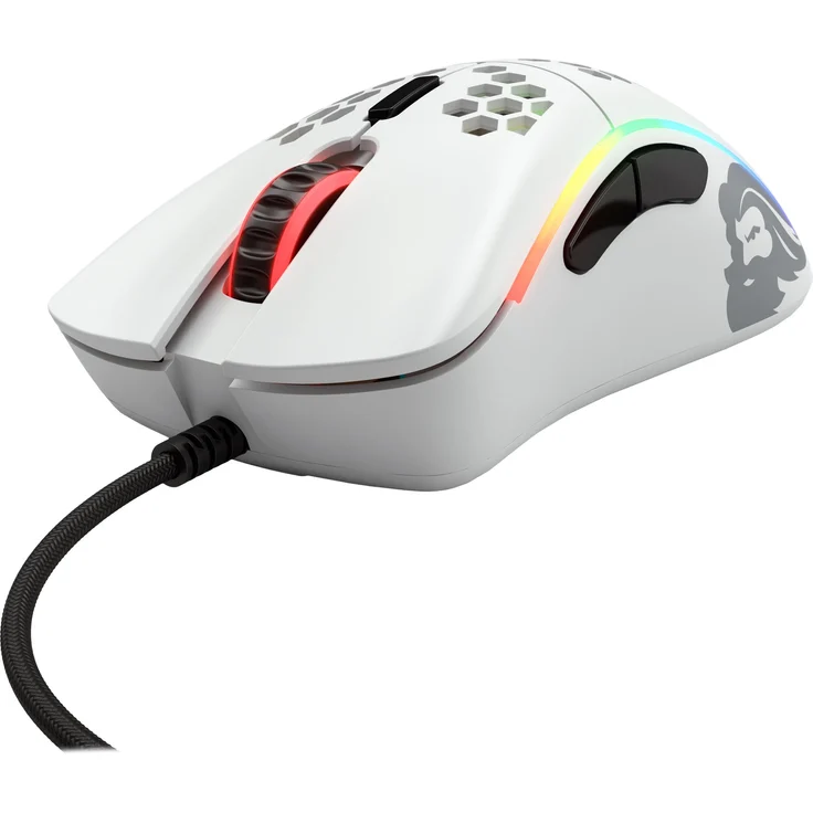 Glorious PC Gaming Race Model D- Gaming-Maus mit Kabel, Weiß Matt – Bild 3