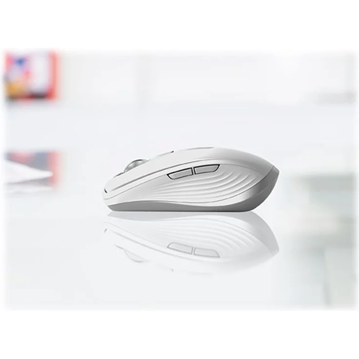 Logitech MX Anywhere 3 kompakte, leistungsstarke Maus Kabellos, Magnetisches Scrollen, ergonomisch, anpassbare Tasten, USB-C, Bluetooth, Apple Mac, iPad, Windows PC, Linux, Chrome - PALE GREY – Bild 3