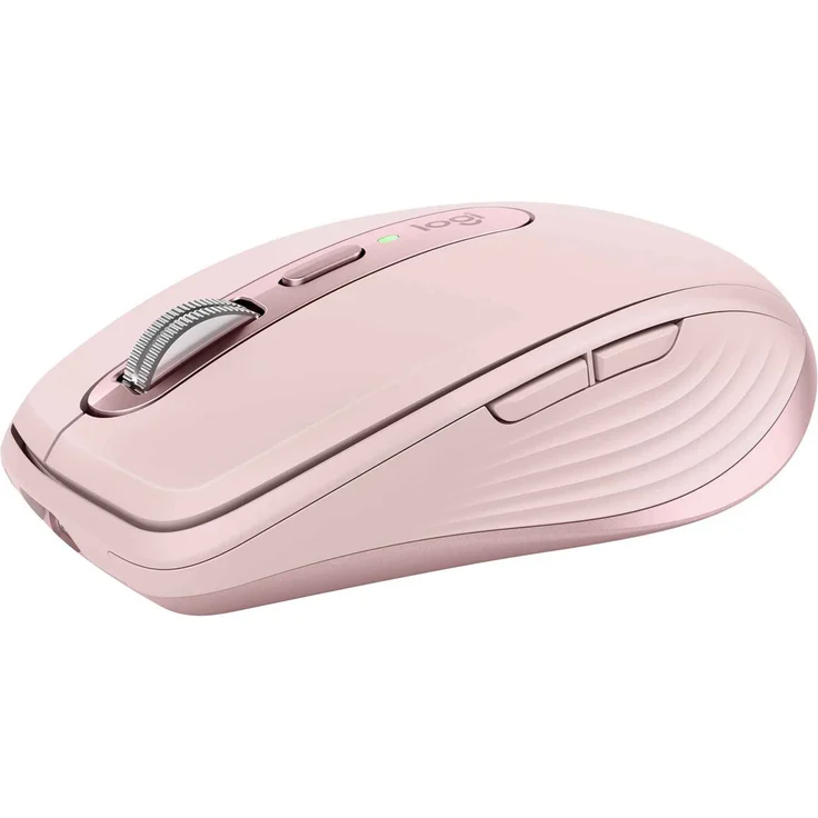Logitech MX Anywhere 3 kompakte, leistungsstarke Maus Kabellos, Magnetisches Scrollen, ergonomisch, anpassbare Tasten, USB-C, Bluetooth, Apple Mac, iPad, Windows PC, Linux, Chrome - ROSE – Bild 1
