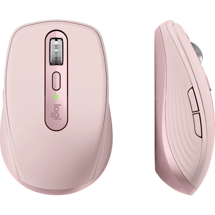 Logitech MX Anywhere 3 kompakte, leistungsstarke Maus Kabellos, Magnetisches Scrollen, ergonomisch, anpassbare Tasten, USB-C, Bluetooth, Apple Mac, iPad, Windows PC, Linux, Chrome - ROSE – Bild 4