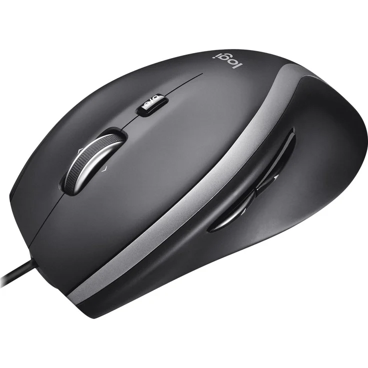Logitech M500s Kabelgebundene Maus mit fortschrittlicher hyperschneller Scroll- und Kippfunktion, anpassbaren Tasten, hochpräziser Abtastung mit DPI-Schalter, USB-Plug&Play - Grau – Bild 3