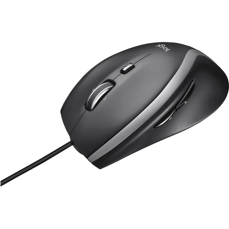 Logitech M500s Kabelgebundene Maus mit fortschrittlicher hyperschneller Scroll- und Kippfunktion, anpassbaren Tasten, hochpräziser Abtastung mit DPI-Schalter, USB-Plug&Play - Grau – Bild 2