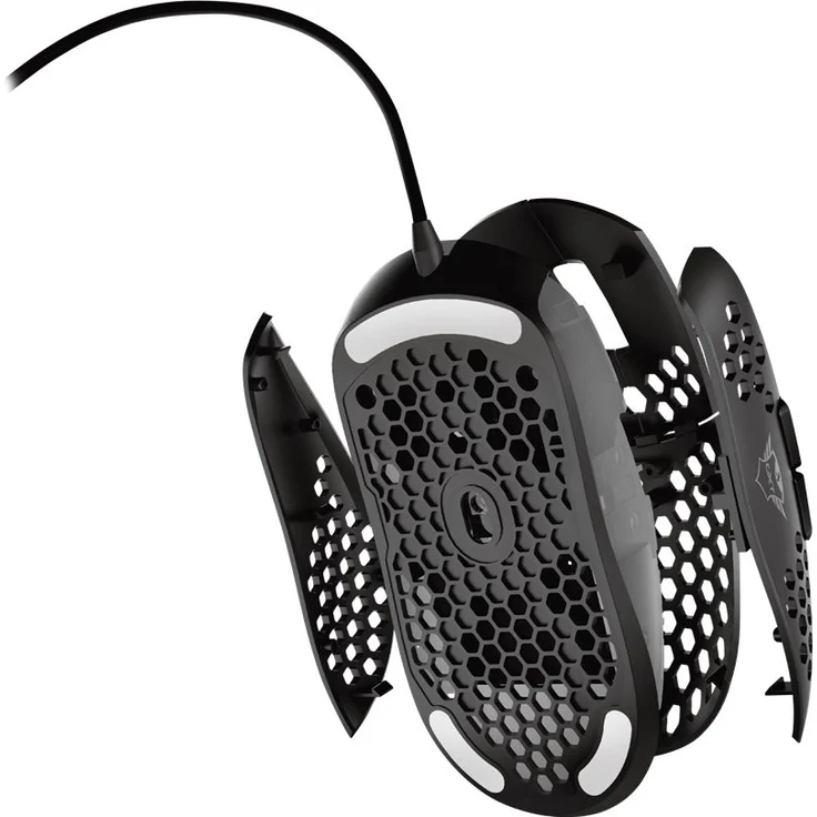 Trust Gaming GXT 960 Graphin Leichte RGB-beleuchtete Gaming Maus (Mouse mit mit Honigwabenmantel, 74 g, bis 10.000 DPI, Einstellbare Pollrate bis zu 1000 Hz) Schwarz – Bild 7