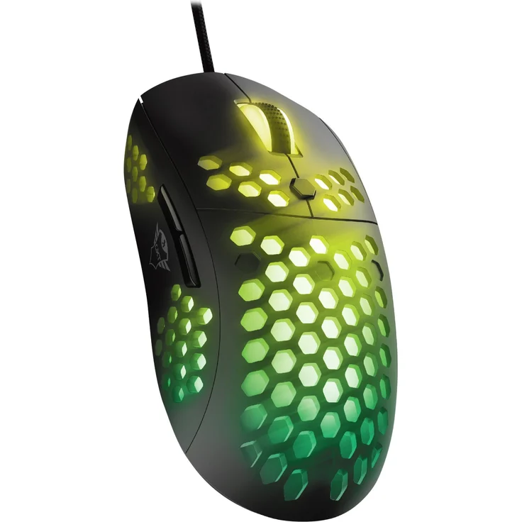 Trust Gaming GXT 960 Graphin Leichte RGB-beleuchtete Gaming Maus (Mouse mit mit Honigwabenmantel, 74 g, bis 10.000 DPI, Einstellbare Pollrate bis zu 1000 Hz) Schwarz – Bild 9