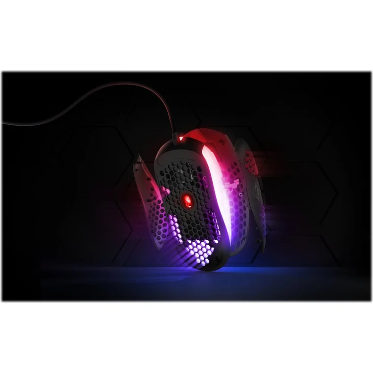 Trust Gaming GXT 960 Graphin Leichte RGB-beleuchtete Gaming Maus (Mouse mit mit Honigwabenmantel, 74 g, bis 10.000 DPI, Einstellbare Pollrate bis zu 1000 Hz) Schwarz – Bild 6