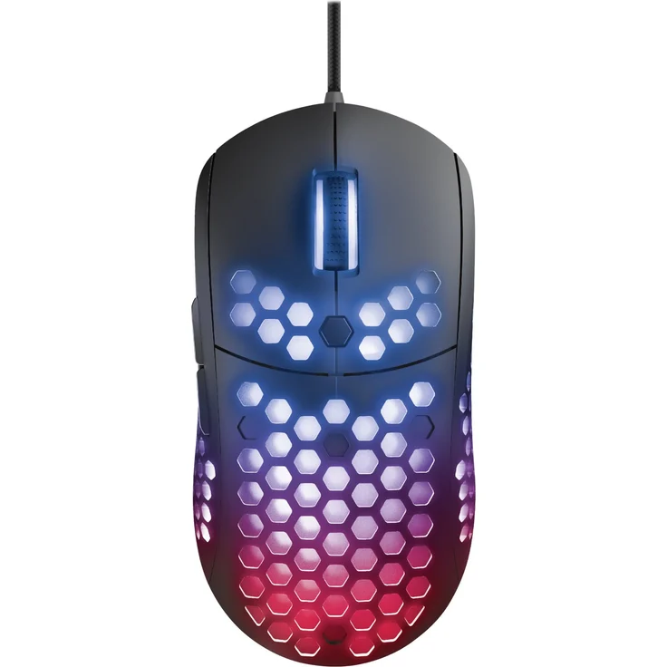 Trust Gaming GXT 960 Graphin Leichte RGB-beleuchtete Gaming Maus (Mouse mit mit Honigwabenmantel, 74 g, bis 10.000 DPI, Einstellbare Pollrate bis zu 1000 Hz) Schwarz – Bild 10