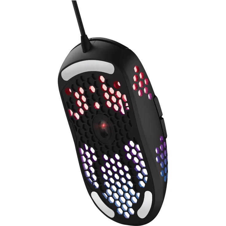 Trust Gaming GXT 960 Graphin Leichte RGB-beleuchtete Gaming Maus (Mouse mit mit Honigwabenmantel, 74 g, bis 10.000 DPI, Einstellbare Pollrate bis zu 1000 Hz) Schwarz – Bild 11