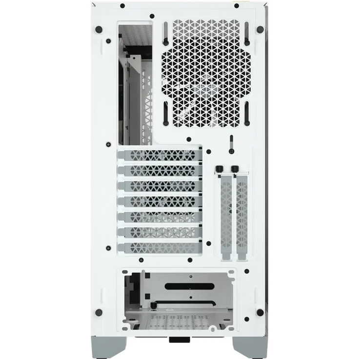 Corsair 4000D Airflow Mid-Tower-ATX-Gehäuse mit Gehärtetem Glas (Frontverkleidung Hohen Luftdurchsatz, Seitenabdeckung aus Gehärtetem Glas, Zwei im Lieferumfang 120-mm-Lüfter) Weiß – Bild 7