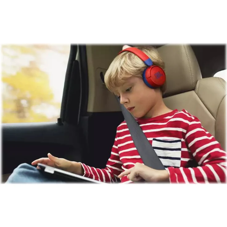 JBL JR310BT On-Ear-Kopfhörer mit Bluetooth, Mikrofon, geeignet für Kinder, rot – Bild 6