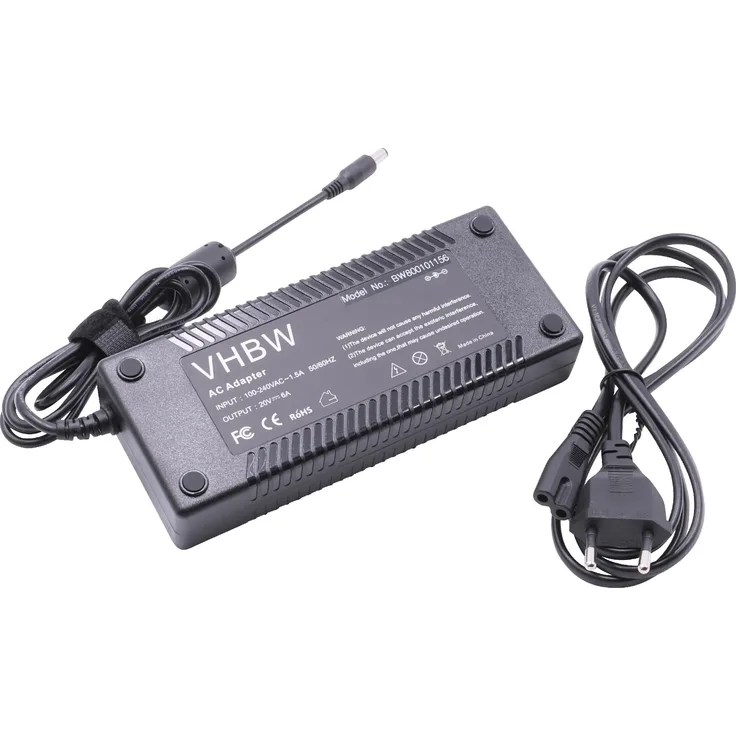 VHBW Laptop-Netzteil 20V, 6.0A, 120W passend für Fujitsu SIEMENS ersetzt PA-1121-02, PA-1121-01, CAO1007-0920