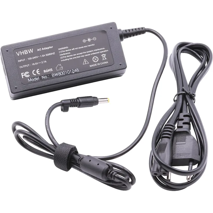 VHBW 220V Laptop Netzteil für HP Compaq NC6220, NC8220, NC8230, NX6110, TC4400 wie 239428-001, 239705-001, PPP012L.